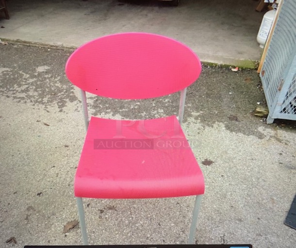 Metal Chair With Molded Poly Seat And Back. 2XBID