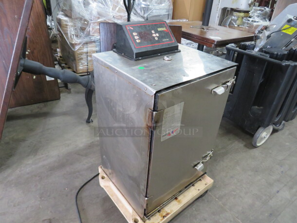 One Cook Shack Smoker On Casters. Model# SMO66. 120 Volt. 20.5X19X37. $2205.00 - Image 2 of 3