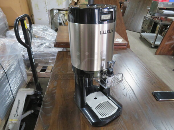 One Fetco 1.5 Gallon Coffee Dispenser With Stand. Model# L3D-15. $324.49. - Image 3 of 3