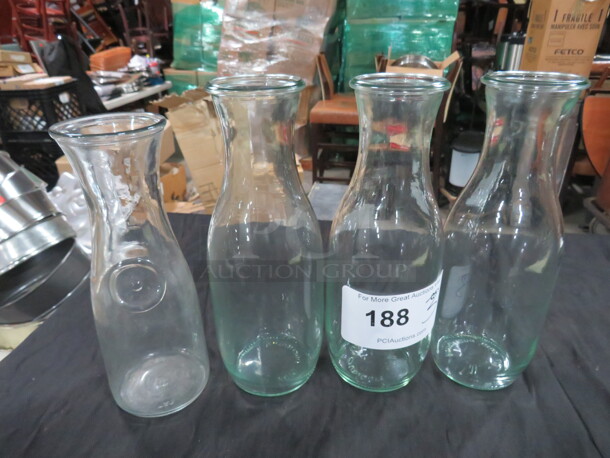 Assorted  Carafes. 4XBID