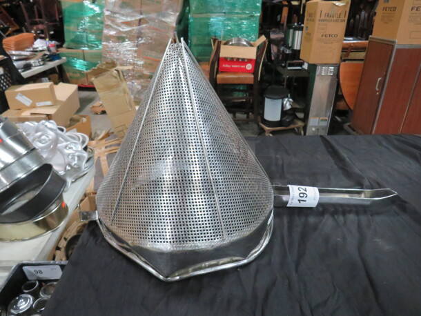 One Stainless Steel Strainer.