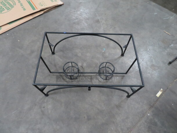 Black Metal Full Size Chafer Holder. 4XBID