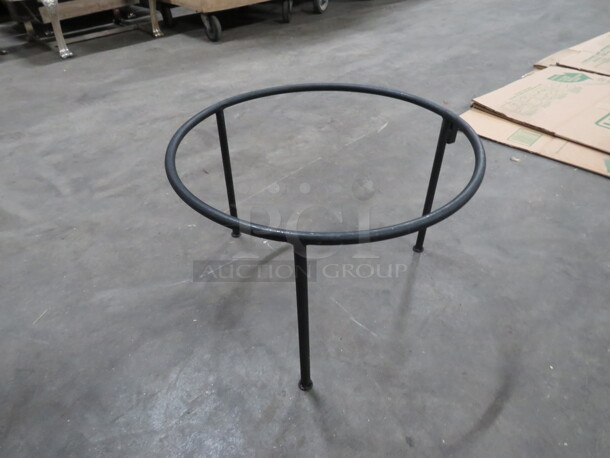 Black Metal 15 Inch Round Chafer Holder. 4XBID