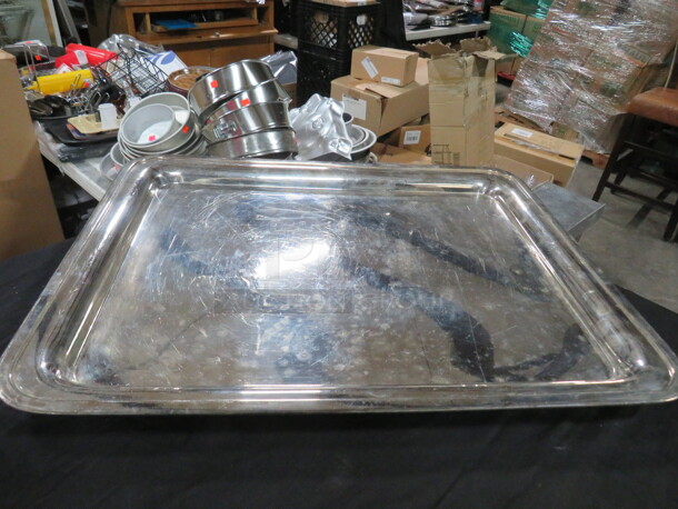 Silver Platter. 24X19. 2XBID - Image 1 of 1