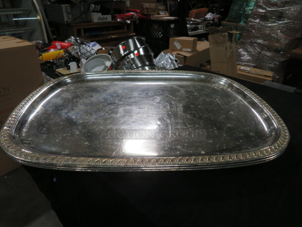 23.5X18.5 Silver Platter. 3XBID