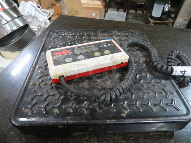 One Rubbermaid 150lb Scale. Model# 4010-88. - Image 1 of 2