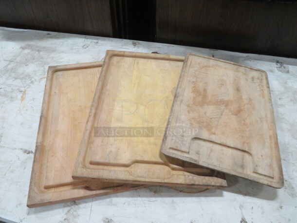 Assorted Size  Cutting Board. 2-19.5X14. 1-17.5X12. 3XBID - Image 1 of 1