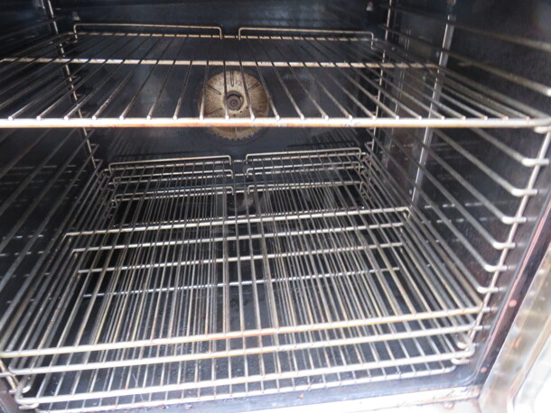 Duke Double Stack Electric Full Size Ovens With 7 Racks. 2XBID. 2 Oven Make 1 Double Stack Unit. You Will Receive 1 Double Stack Unit. Unable To Test. 38X42X70.5 - Image 2 of 2
