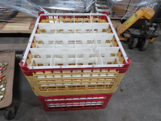 Assorted 16 Hole Deep Dishwasher Rack. 2XBID.