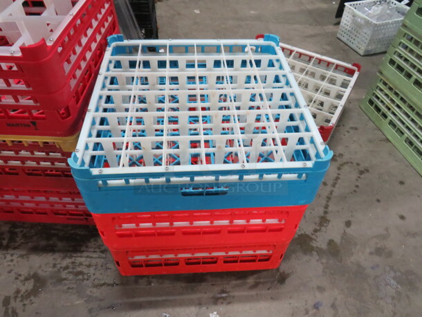 Assorted 25 Hole Dishwasher Rack. 3XBID.