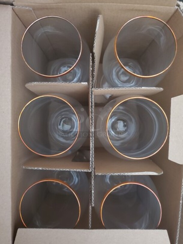 Glass Goblet BIDX6 - Image 4 of 4