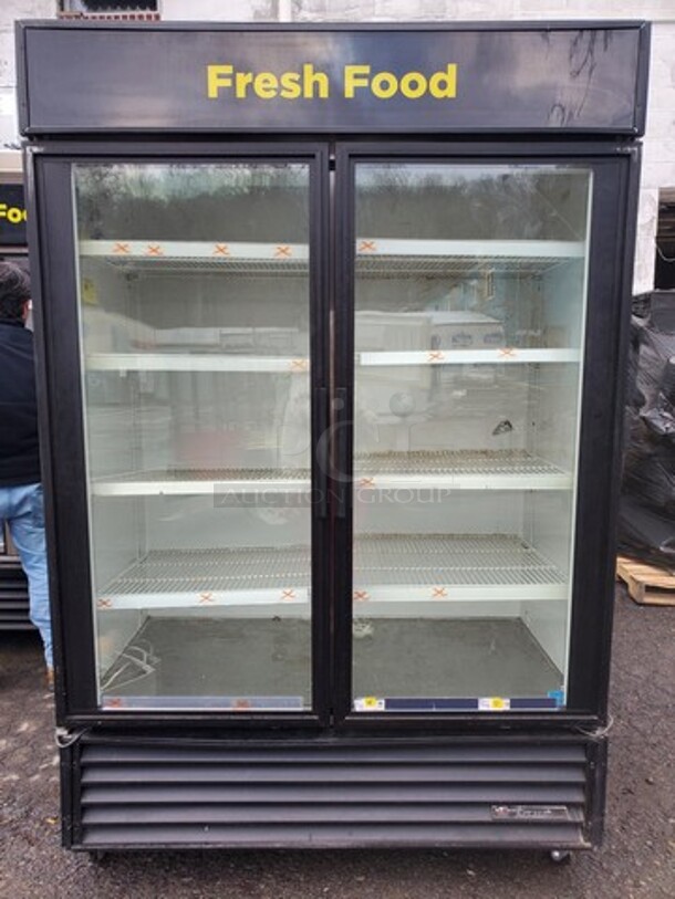 TRUE GDM-49 2 Glass Door Refrigerator 115Volts Tested and Working! Nice condition! 54X30X82 - Image 1 of 6