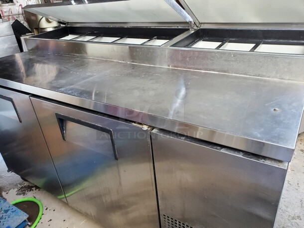 TRUE TPP-67 2 Door Sandwich Table Tested & Working! Very nice condition! 67X33X36 - Image 4 of 5