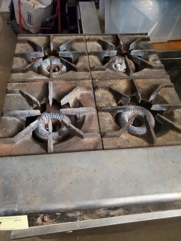 American Range Natural Gas 4 Burner Countertop Stove 24X30X10 (Missing knobs) - Image 2 of 7