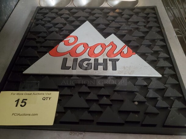 Coors Light Bar Mat-Professional Spill Mat Wait Station  - Image 2 of 2