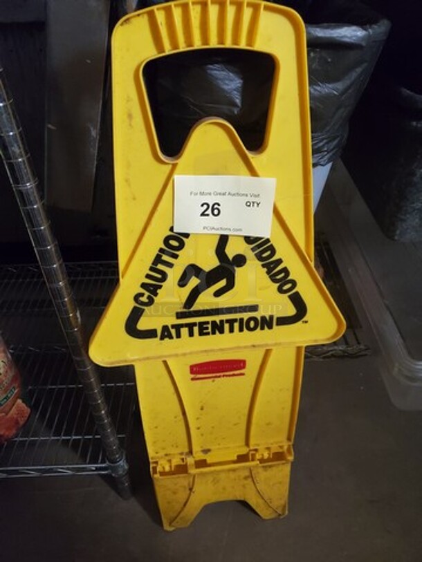 "CAUTION" Floor Sign - Image 1 of 3