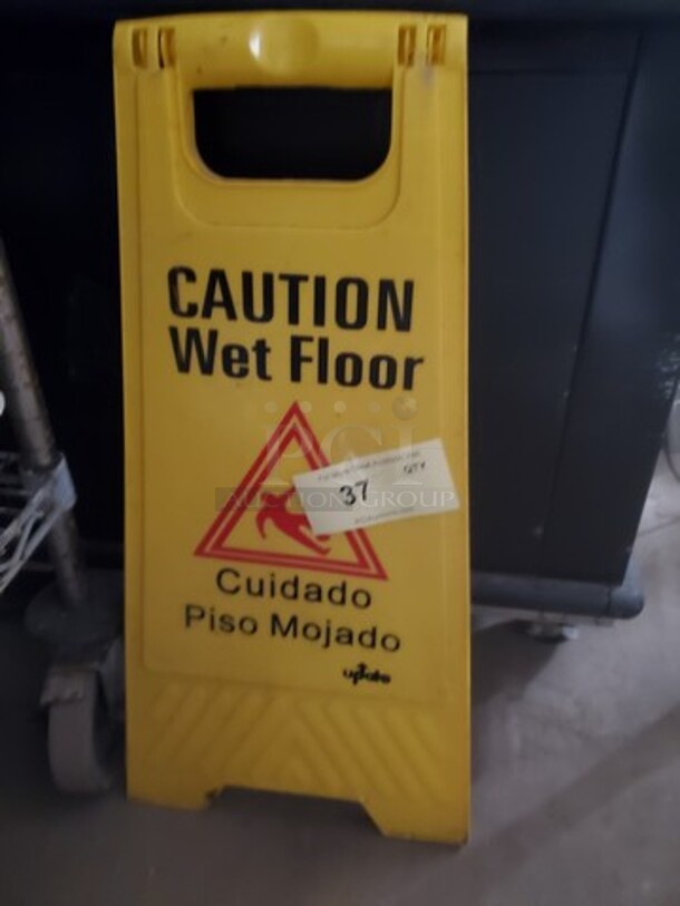 "CAUTION" Floor sign - Image 1 of 3
