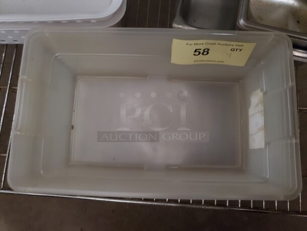 Lot of 4 plastic container ALL ONE MONEY  - Image 1 of 3