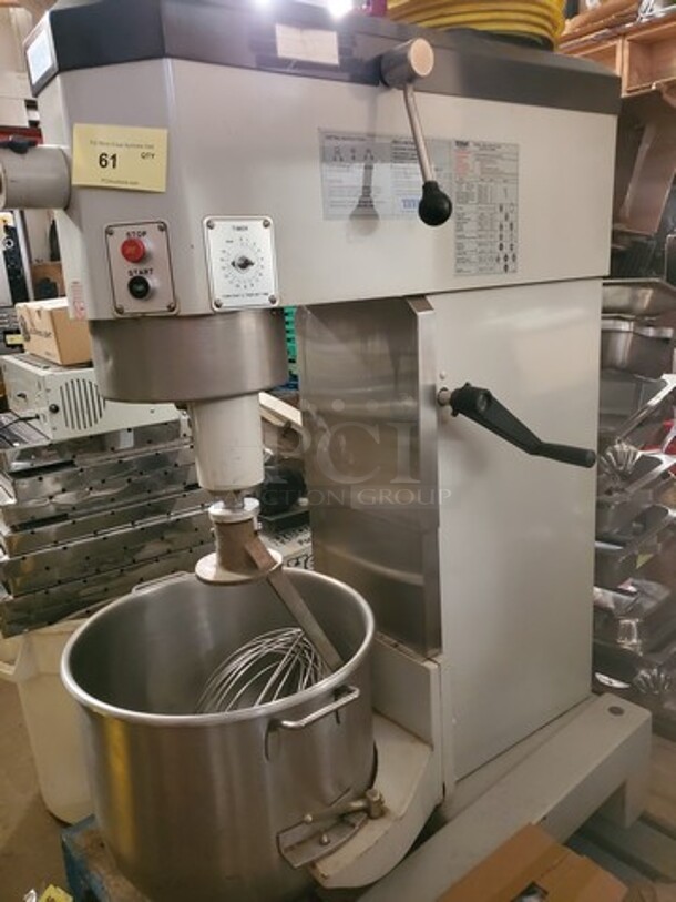 Titan GP1060 60Qt Mixer With 3 Attachments!  - Image 1 of 12
