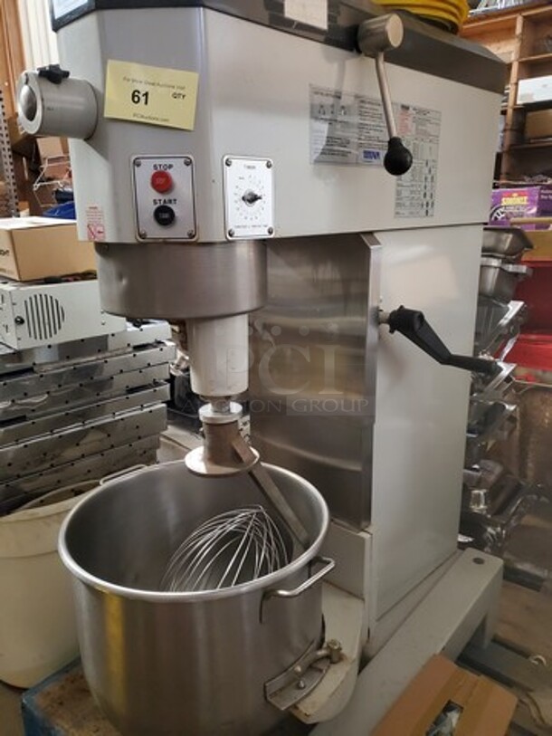 Titan GP1060 60Qt Mixer With 3 Attachments!  - Image 3 of 12