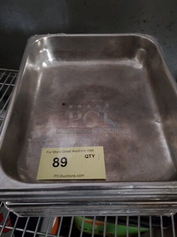 Lot of 9 Stainless Steel Food Pan  - Image 3 of 8
