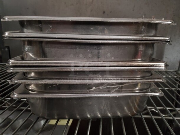 Lot of 9 Stainless Steel Food Pan  - Image 4 of 8