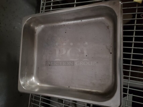 Lot of 9 Stainless Steel Food Pan  - Image 6 of 8