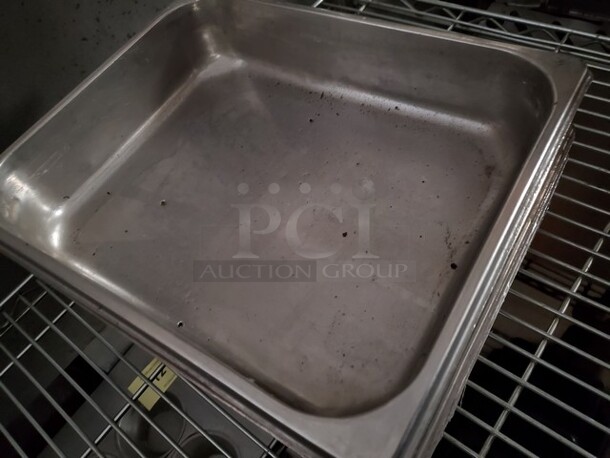 Lot of 9 Stainless Steel Food Pan  - Image 7 of 8