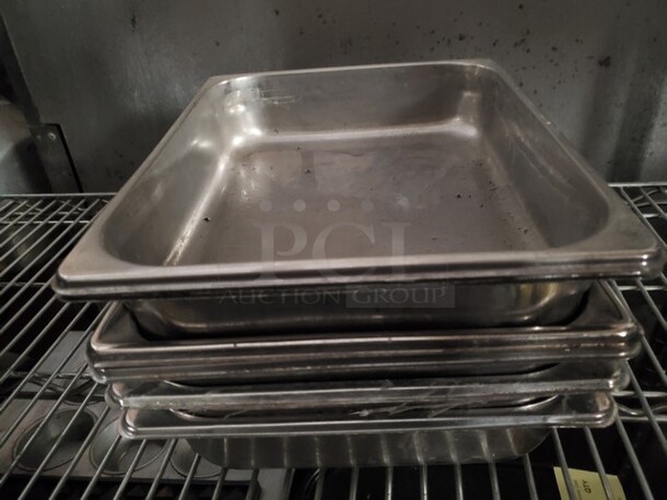 Lot of 9 Stainless Steel Food Pan  - Image 8 of 8