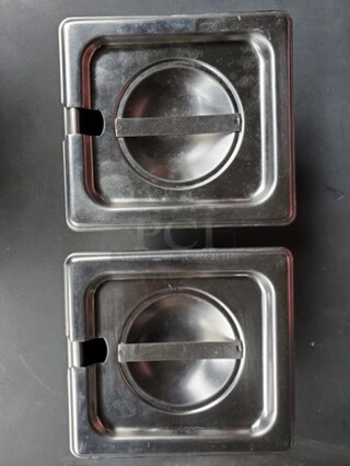 Lot of 2 Stainless Steel Pan W/ Lid