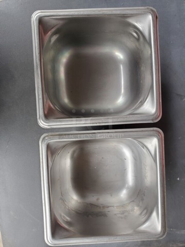 Lot of 2 Stainless Steel Pan W/ Lid - Image 2 of 4