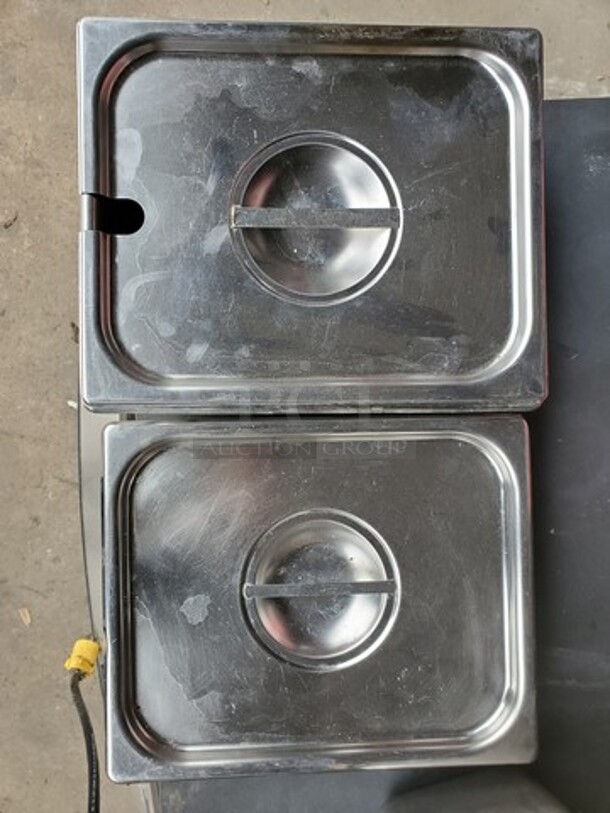 Lot of 2 Stainless Steel Pan W/ Lid - Image 1 of 5