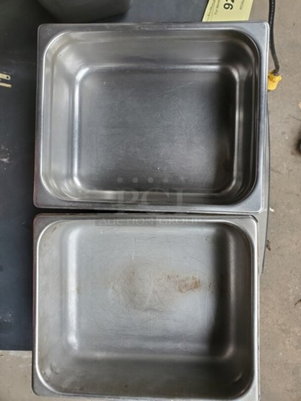 Lot of 2 Stainless Steel Pan  - Image 2 of 4