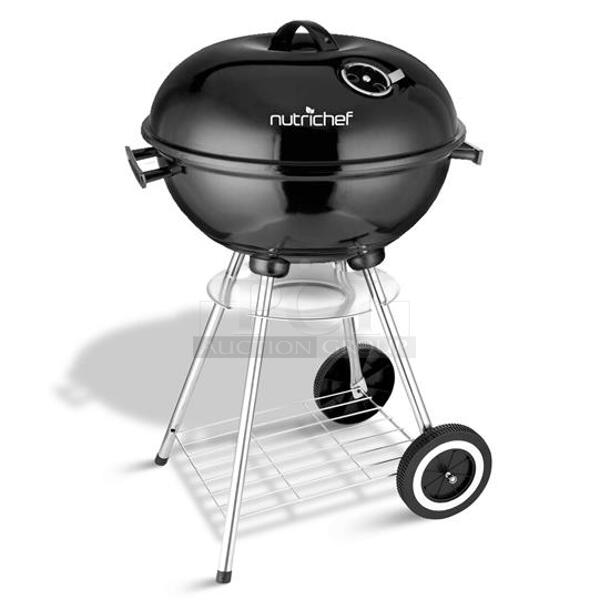IN ORIGINAL BOX! Nutrichef SLCGB30 Portable Outdoor Charcoal Grill