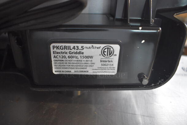 BRAND NEW IN BOX! Nutrichef PKGRIL43.5 Metal Countertop Electric Crepe Maker w/ Press Grill. 120 Volts, 1 Phase. 21x13x15 - Image 7 of 8