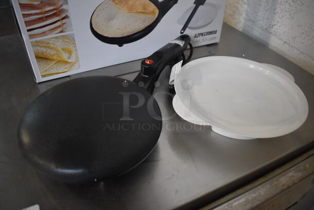 BRAND NEW IN BOX! Nutrichef AZPKCRM08 Metal Countertop Electric Crepe Maker. 120 Volts, 1 Phase. 18x9x3 - Image 2 of 7