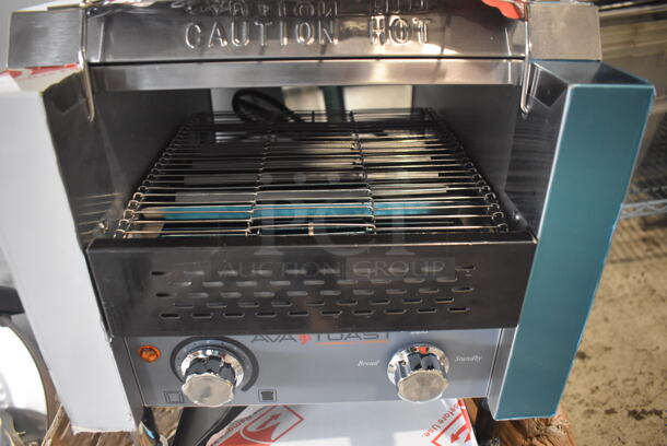 BRAND NEW IN BOX! AvaToast 184T140 Stainless Steel Commercial Countertop 10" Wide Conveyor Toaster Oven with 3" Opening. 120 Volts, 1 Phase. 14.5x16.5x15.5. Tested and Working! - Image 4 of 8
