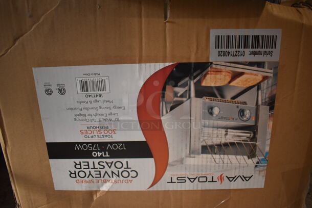 BRAND NEW IN BOX! AvaToast 184T140 Stainless Steel Commercial Countertop 10" Wide Conveyor Toaster Oven with 3" Opening. 120 Volts, 1 Phase. 14.5x16.5x15.5. Tested and Working! - Image 6 of 8