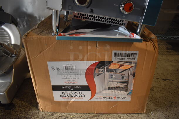 BRAND NEW IN BOX! AvaToast 184T140 Stainless Steel Commercial Countertop 10" Wide Conveyor Toaster Oven with 3" Opening. 120 Volts, 1 Phase. 14.5x16.5x15.5. Tested and Working! - Image 8 of 8