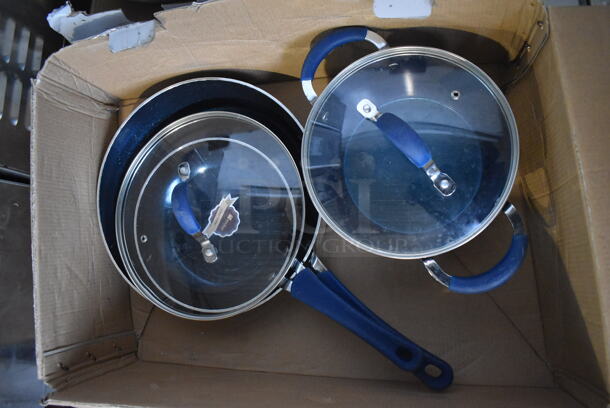 ALL ONE MONEY! Lot of 3 Skillets, 1 Sauce Pan and 1 Stock Pot - Image 2 of 7