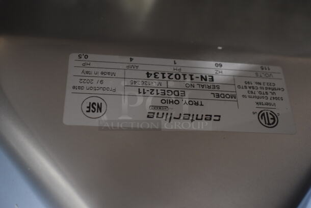 BRAND NEW! Hobart Centerline EDGE12-11 Stainless Steel Commercial Countertop 12" Manual Meat Slicer w/ Blade Sharpener. Missing Back Knob. 115 Volts, 1 Phase. 26x22x22. Tested and Working! - Image 7 of 7