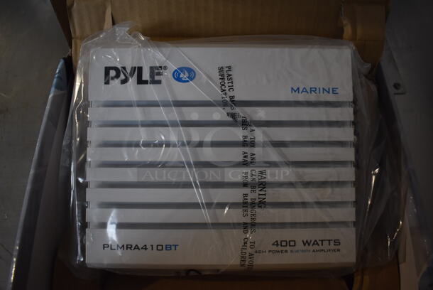 BRAND NEW IN BOX! Pyle PLMRA410BT Elite Series Waterproof Bluetooth Amplifier. 8x9x2
