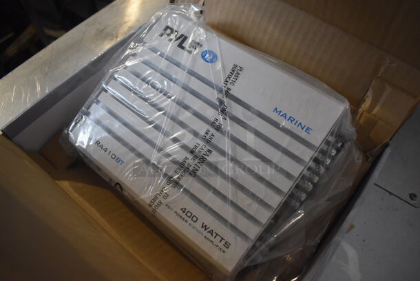 BRAND NEW IN BOX! Pyle PLMRA410BT Elite Series Waterproof Bluetooth Amplifier. 8x9x2 - Image 2 of 6