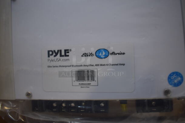 BRAND NEW IN BOX! Pyle PLMRA410BT Elite Series Waterproof Bluetooth Amplifier. 8x9x2 - Image 5 of 6