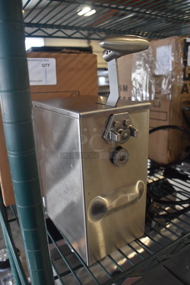 BRAND NEW IN BOX! Edlund 203 Stainless Steel Commercial Countertop Electric Powered Can Opener. 230 Volts, 1 Phase. 4.5x6.5x12. Tested and Working! - Image 2 of 7
