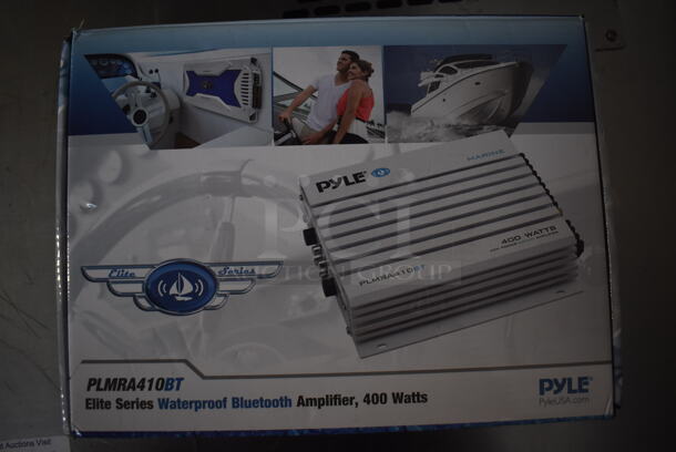 BRAND NEW IN BOX! Pyle PLMRA410BT Elite Series Waterproof Bluetooth Amplifier. 8x9x2 - Image 6 of 6