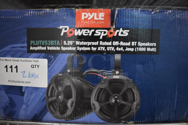 2 BRAND NEW IN BOX! Pyle PLUTV53BTA 5.25" Waterproof Rated Off Road BT Speakers. 2 Times Your Bid! - Image 3 of 3