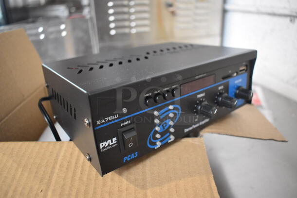 3 BRAND NEW IN BOX! Pyle PCA3 Stereo Power Amplifier. 7.5x5.5x3. 3 Times Your Bid! - Image 2 of 6