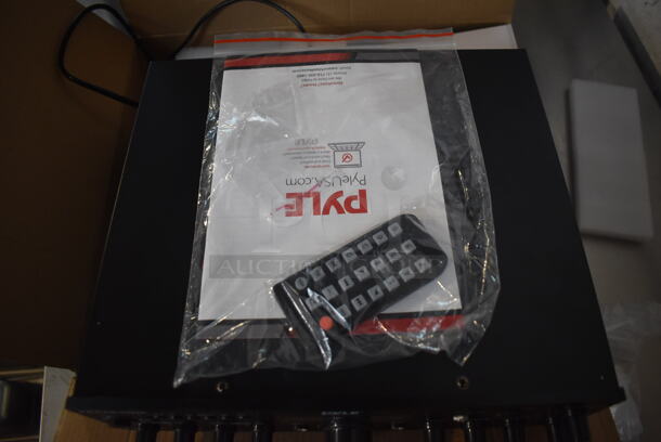 BRAND NEW IN BOX! Pyle PDA8BUWM Compact Home Theater Amplifier Stereo Receiver w/ Microphone. 11x10x3.5 - Image 5 of 9