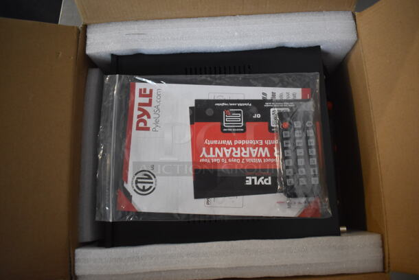 2 BRAND NEW IN BOX! Pyle PDA6BU Compact Wireless BT Stereo Amplifier. 10x10x3.5. 2 Times Your Bid! - Image 6 of 9